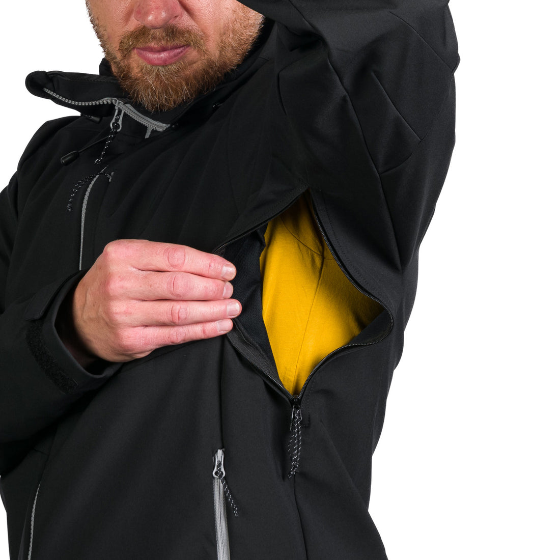 BU-5181OR men's outdoor hoody mountain softshell 3L jacket MONTE