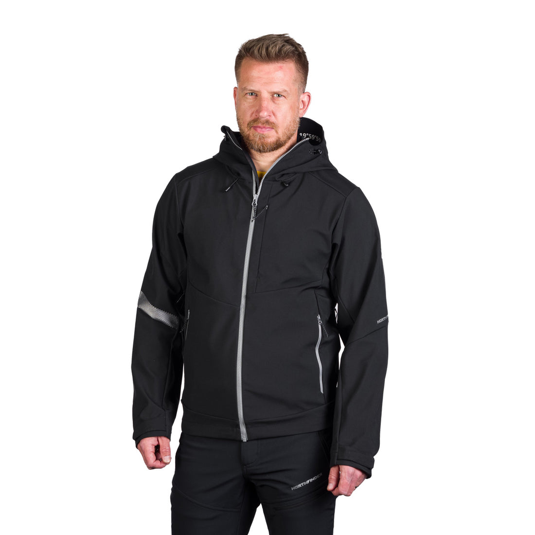 BU-5181OR men's outdoor hoody mountain softshell 3L jacket MONTE