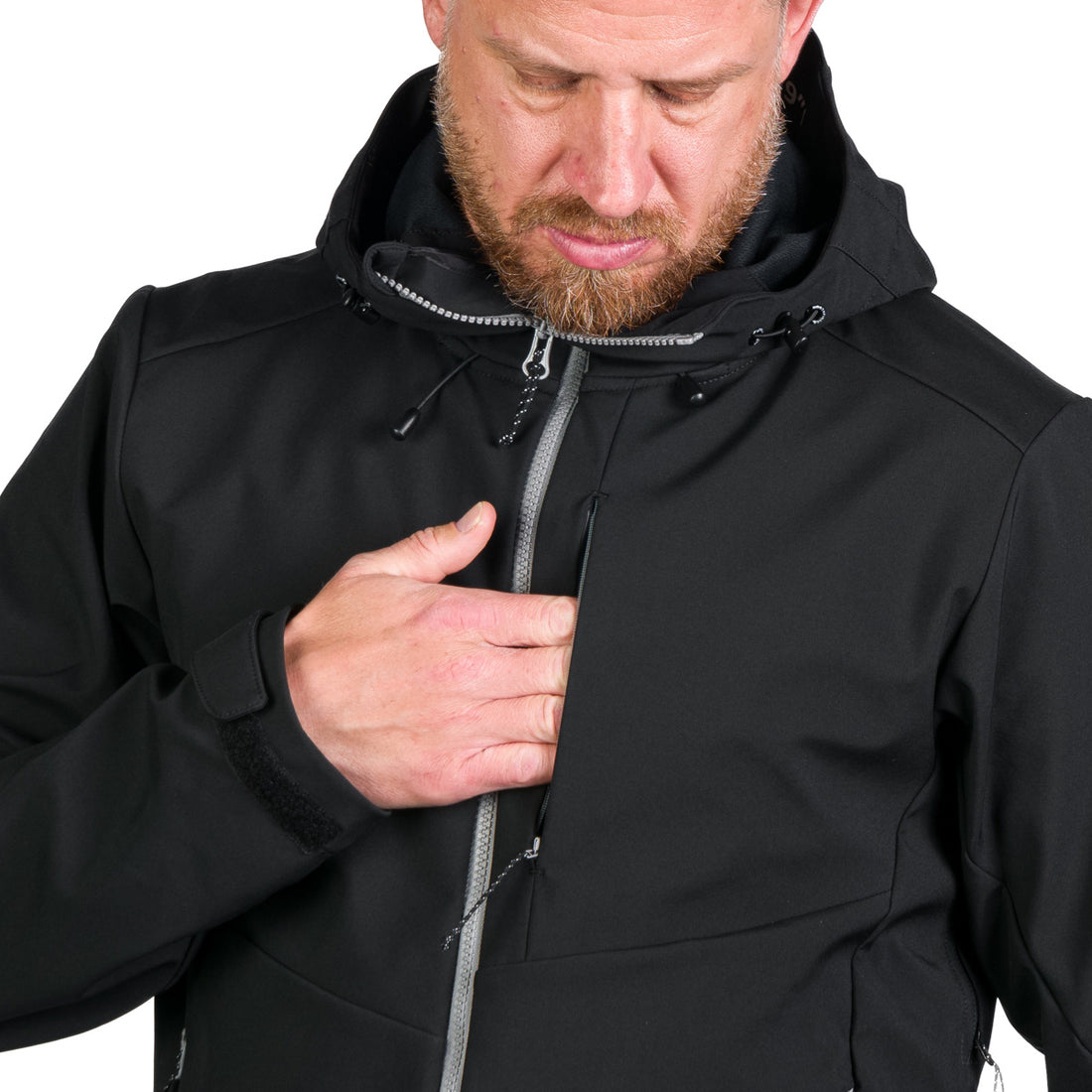 BU-5181OR men's outdoor hoody mountain softshell 3L jacket MONTE