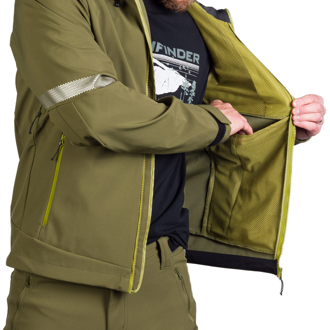 BU-5181OR men's outdoor hoody mountain softshell 3L jacket MONTE
