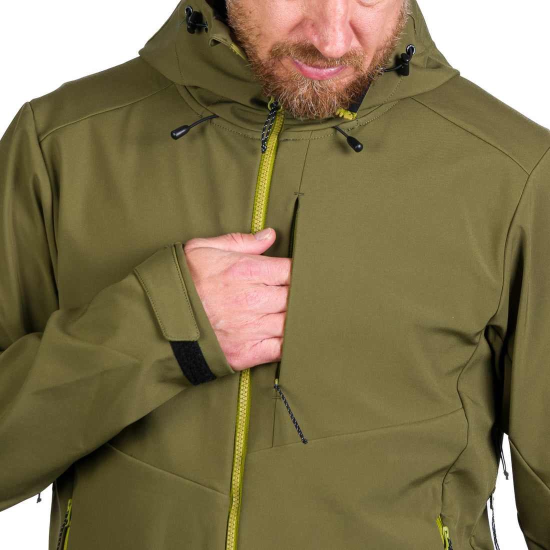 BU-5181OR men's outdoor hoody mountain softshell 3L jacket MONTE