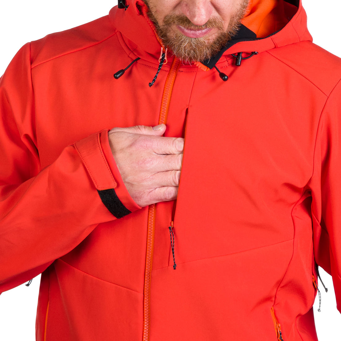 BU-5181OR men's outdoor hoody mountain softshell 3L jacket MONTE