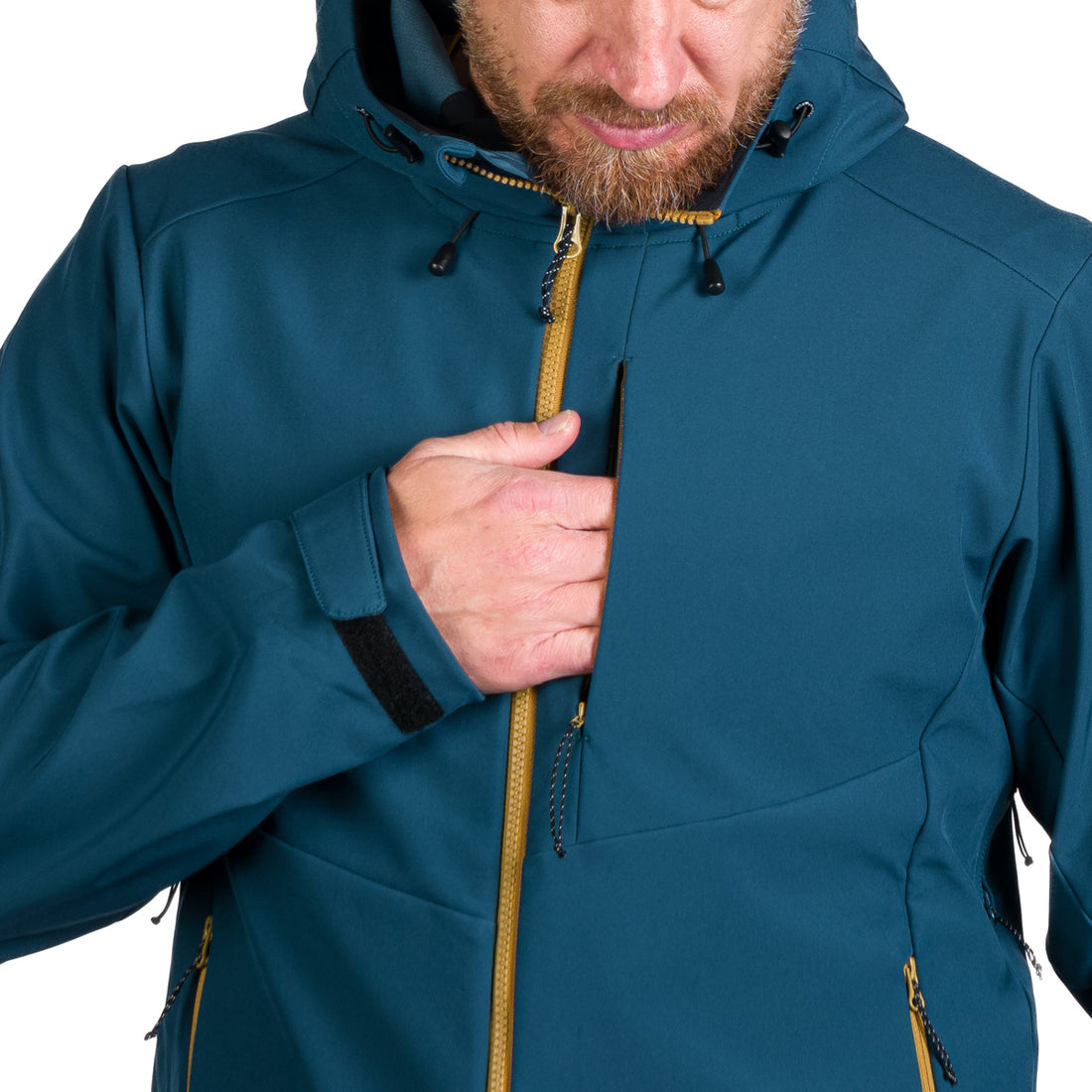 BU-5181OR men's outdoor hoody mountain softshell 3L jacket MONTE