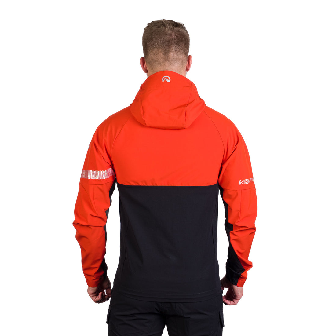 BU-5182OR men's trekking hybrid softshell active jacket RANDAL
