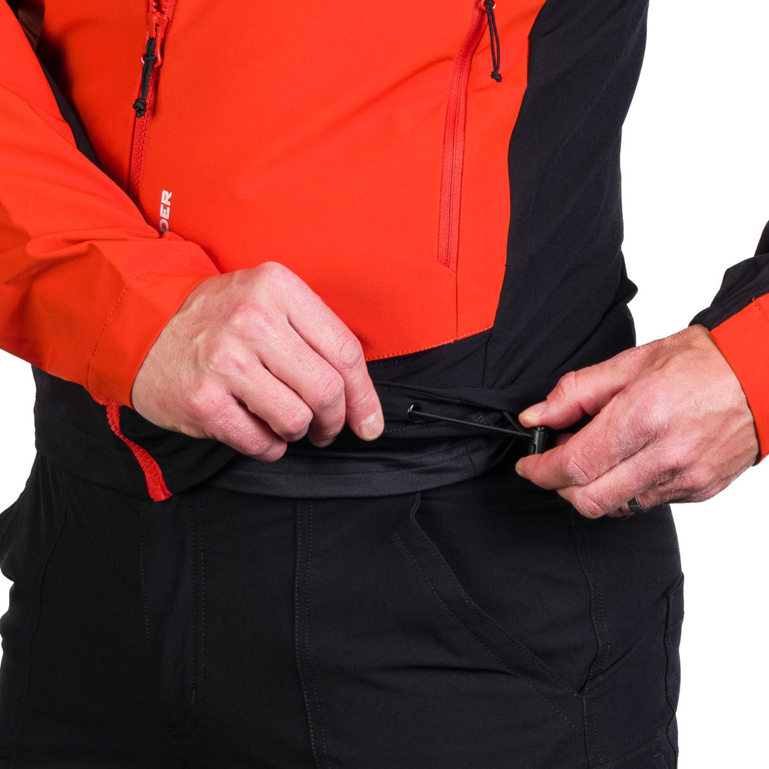 BU-5182OR men's trekking hybrid softshell active jacket RANDAL