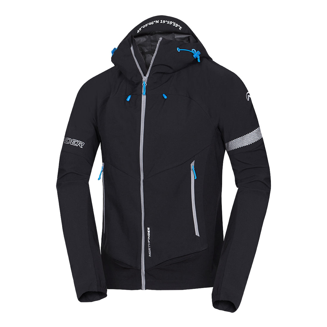 BU-5182OR men's trekking hybrid softshell active jacket RANDAL