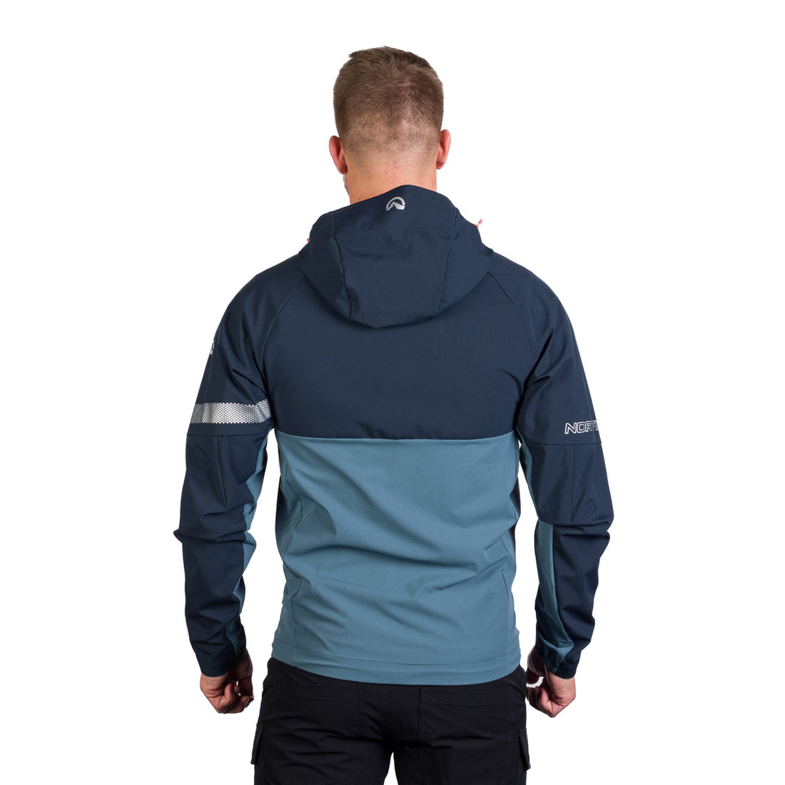 BU-5182OR men's trekking hybrid softshell active jacket RANDAL