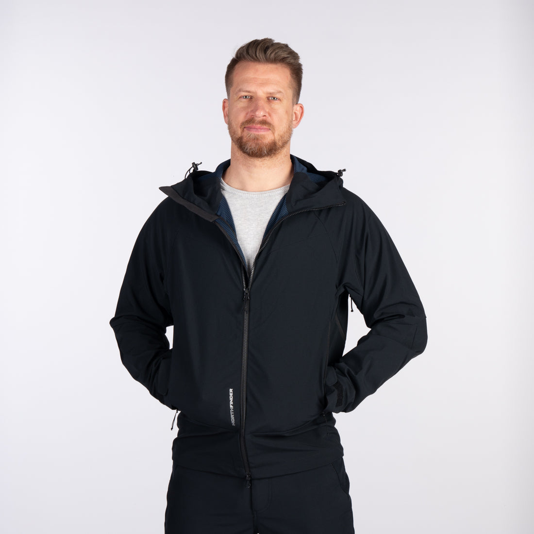 BU-52001OR men's outdoor softshell jacket 3L