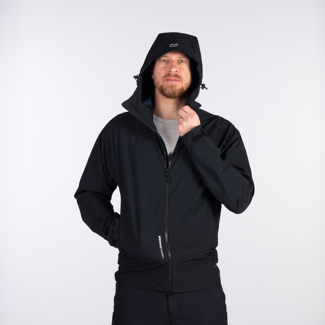 BU-52001OR men's outdoor softshell jacket 3L