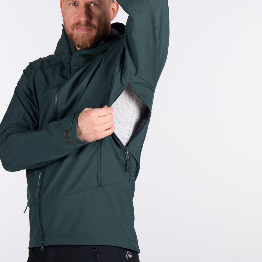 BU-52001OR men's outdoor softshell jacket 3L