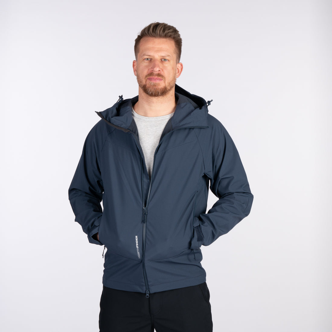 BU-52001OR men's outdoor softshell jacket 3L