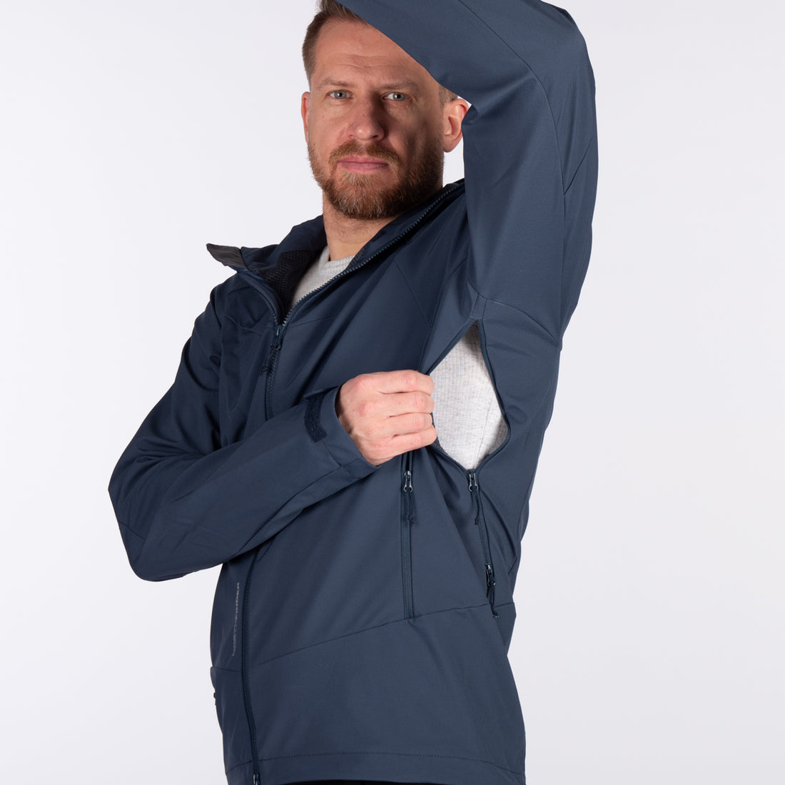 BU-52001OR men's outdoor softshell jacket 3L