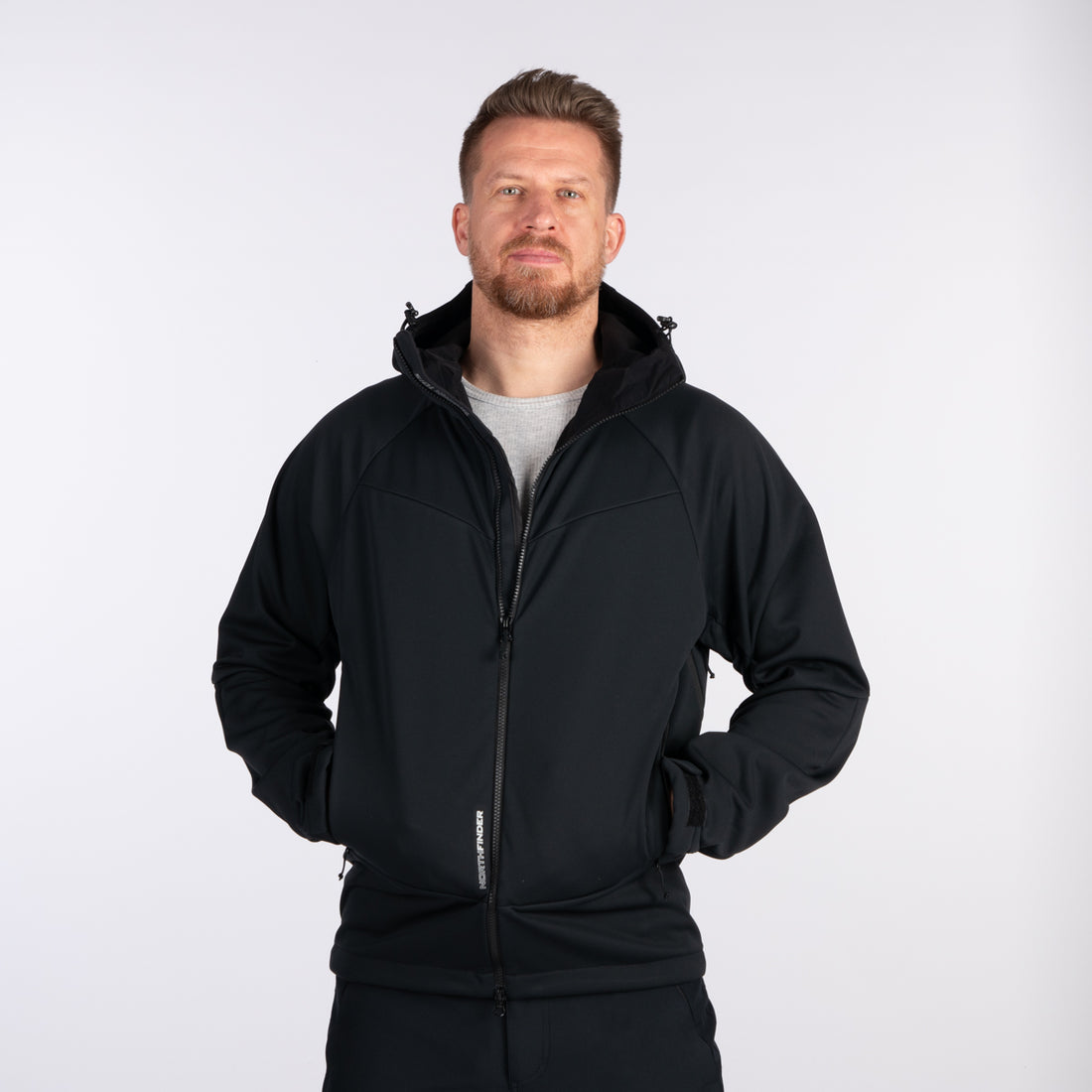BU-52003OR men's outdoor softshell jacket 3L