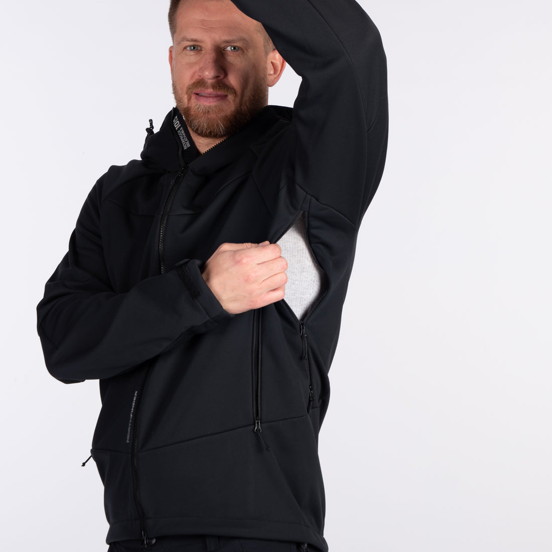 BU-52003OR men's outdoor softshell jacket 3L