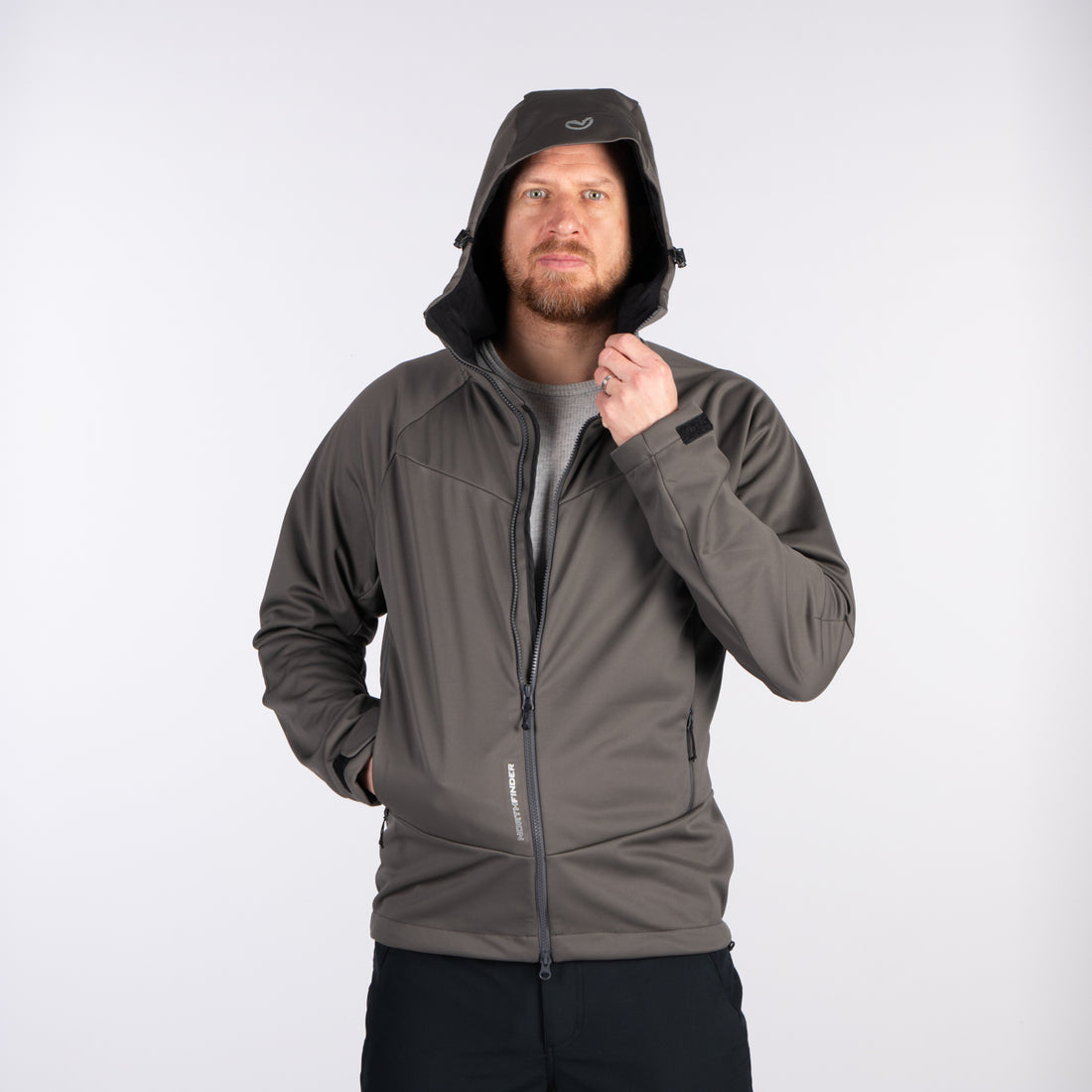 BU-52003OR men's outdoor softshell jacket 3L