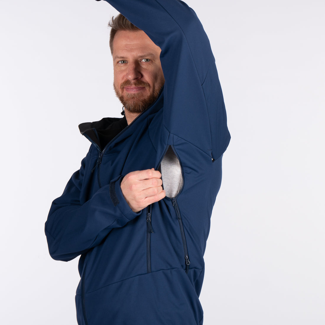 BU-52003OR men's outdoor softshell jacket 3L