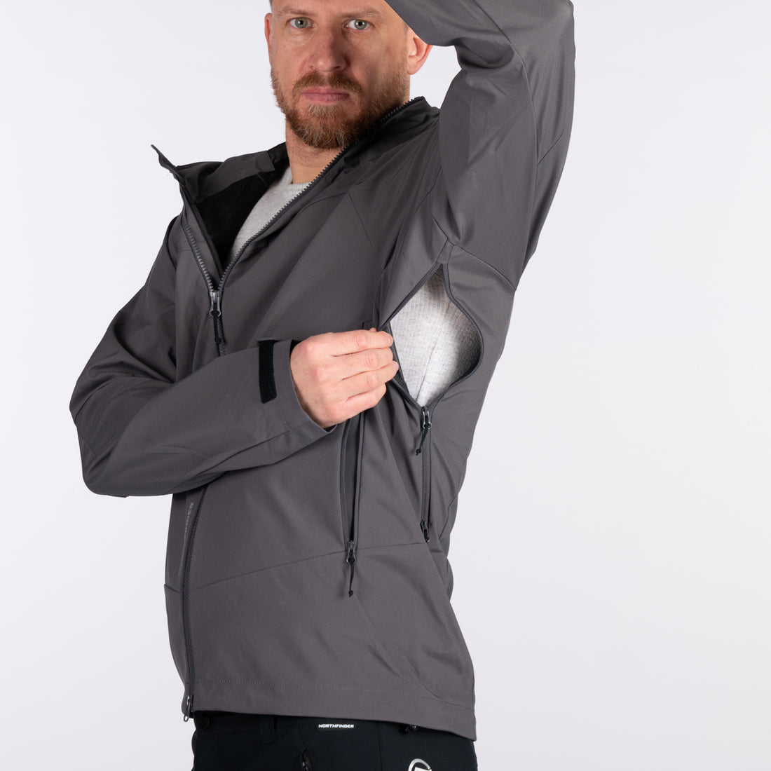 BU-52004OR men's outdoor softshell jacket 3L