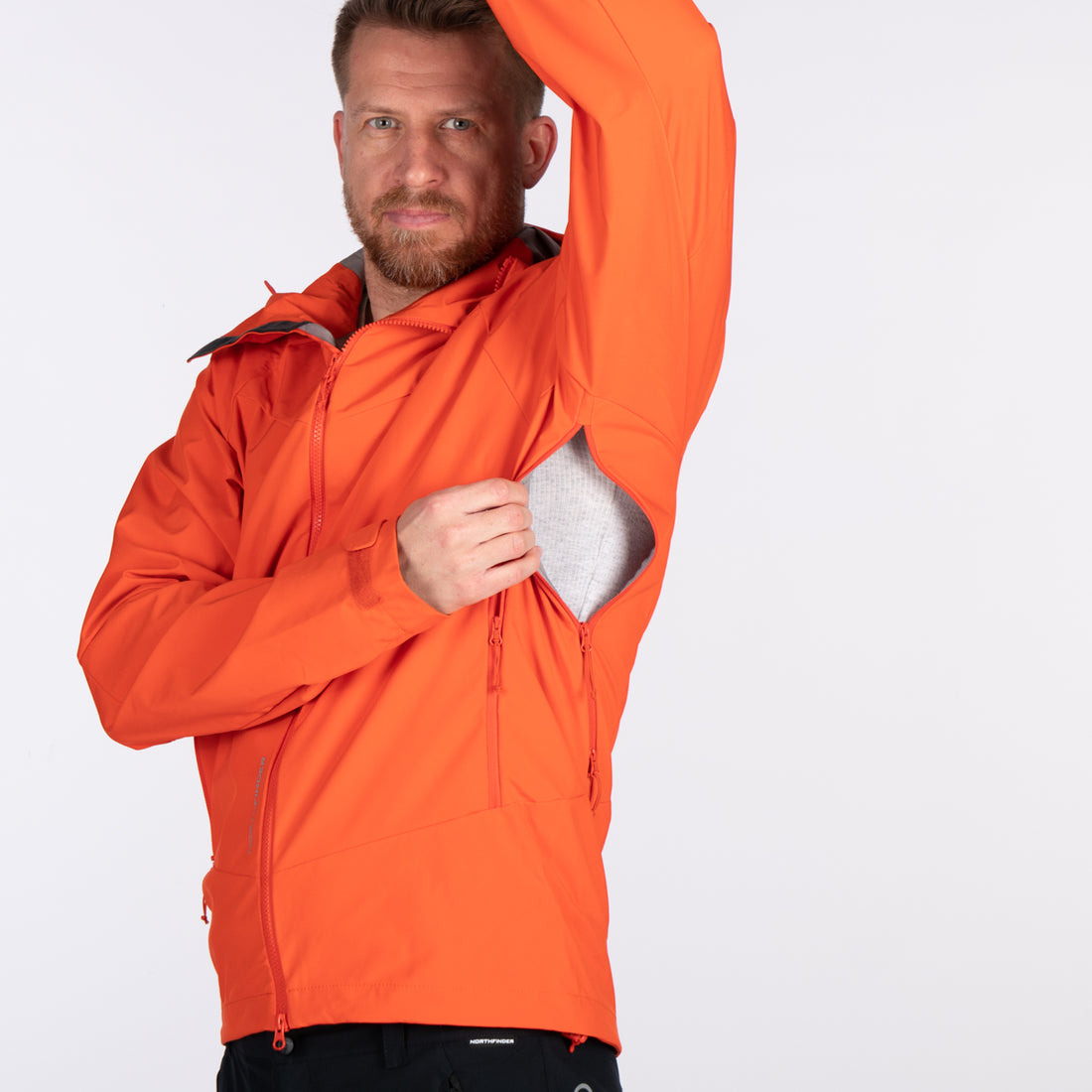BU-52004OR men's outdoor softshell jacket 3L