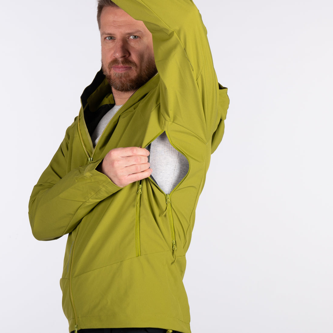 BU-52004OR men's outdoor softshell jacket 3L