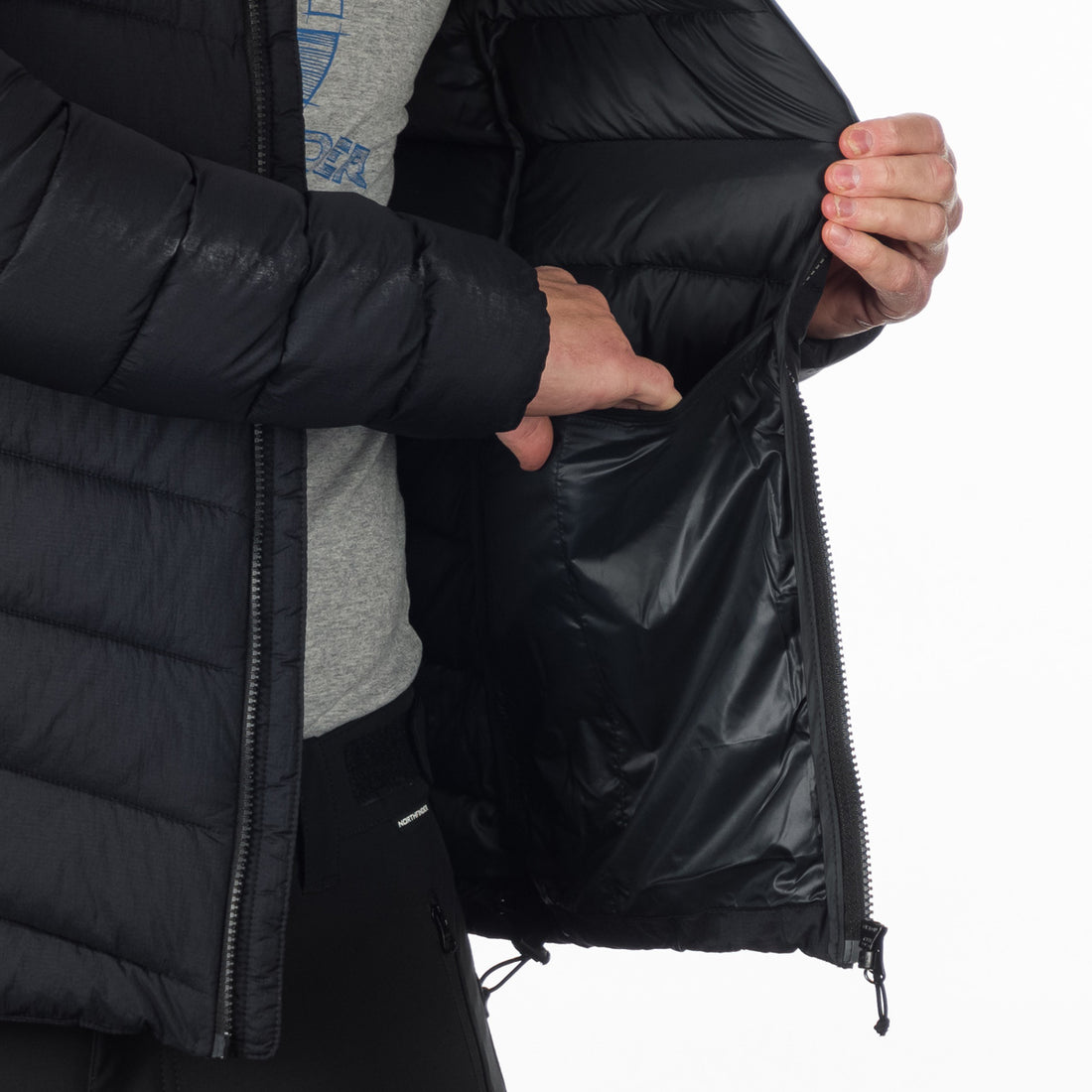 BU-5201OR men's insulated outdoor jacket downlike