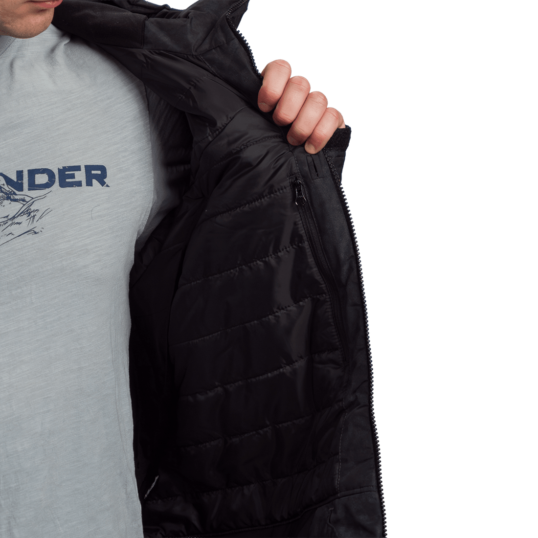 BU-52061SNW men's ski freerider jacket allover print PASQUALE
