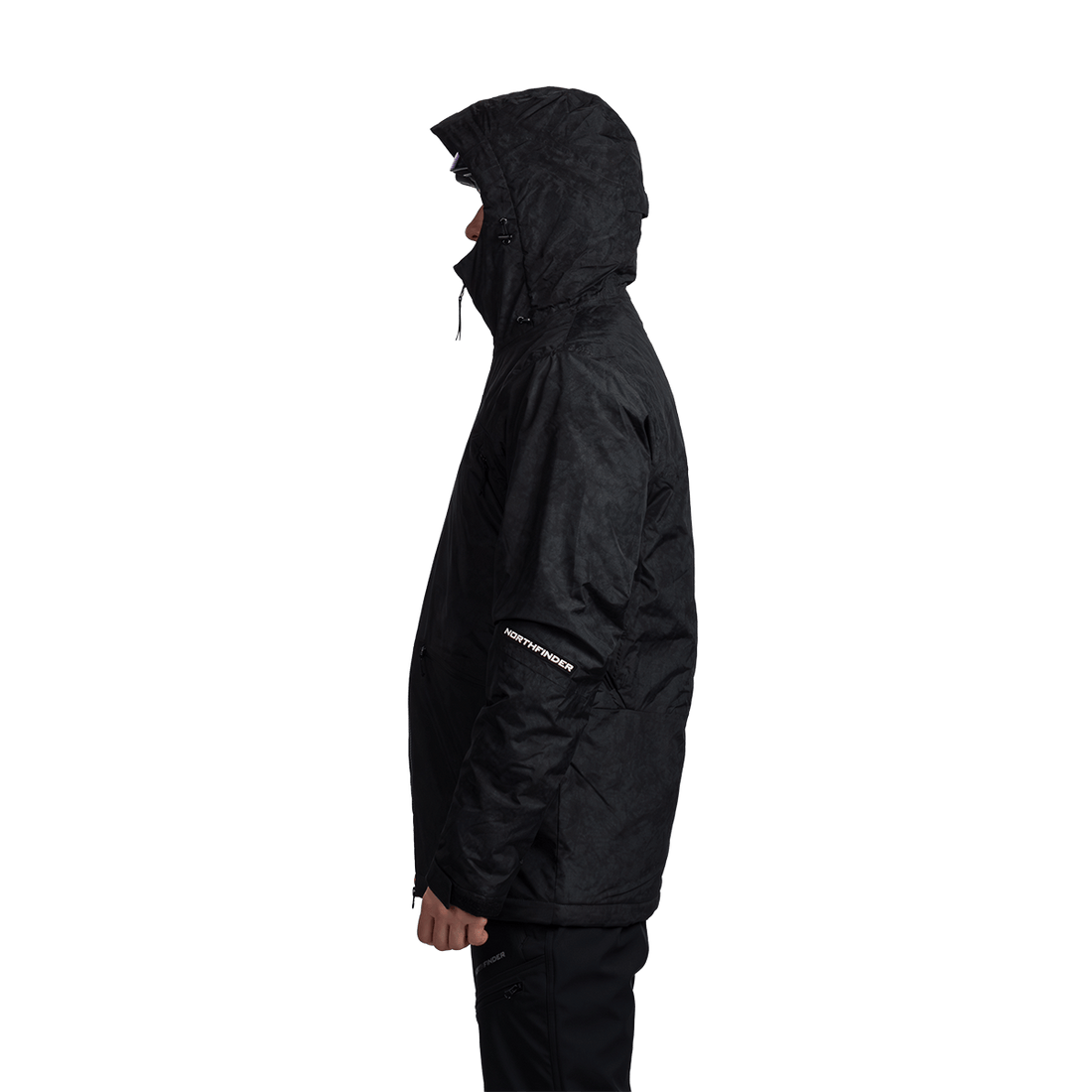 BU-52061SNW men's ski freerider jacket allover print PASQUALE