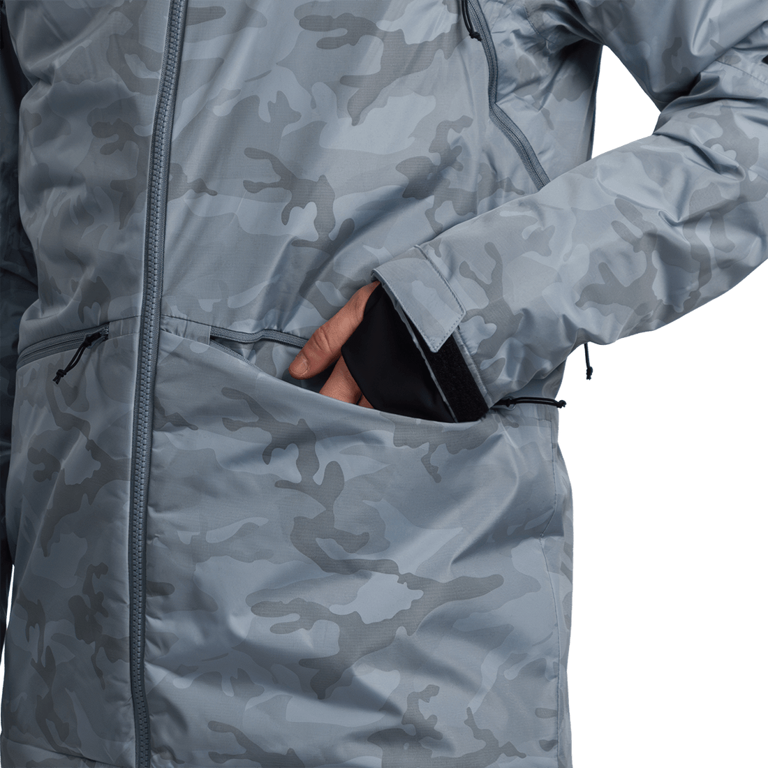 BU-52061SNW men's ski freerider jacket allover print PASQUALE
