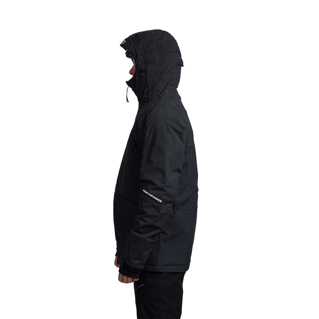 BU-52061SNW men's ski freerider jacket allover print PASQUALE