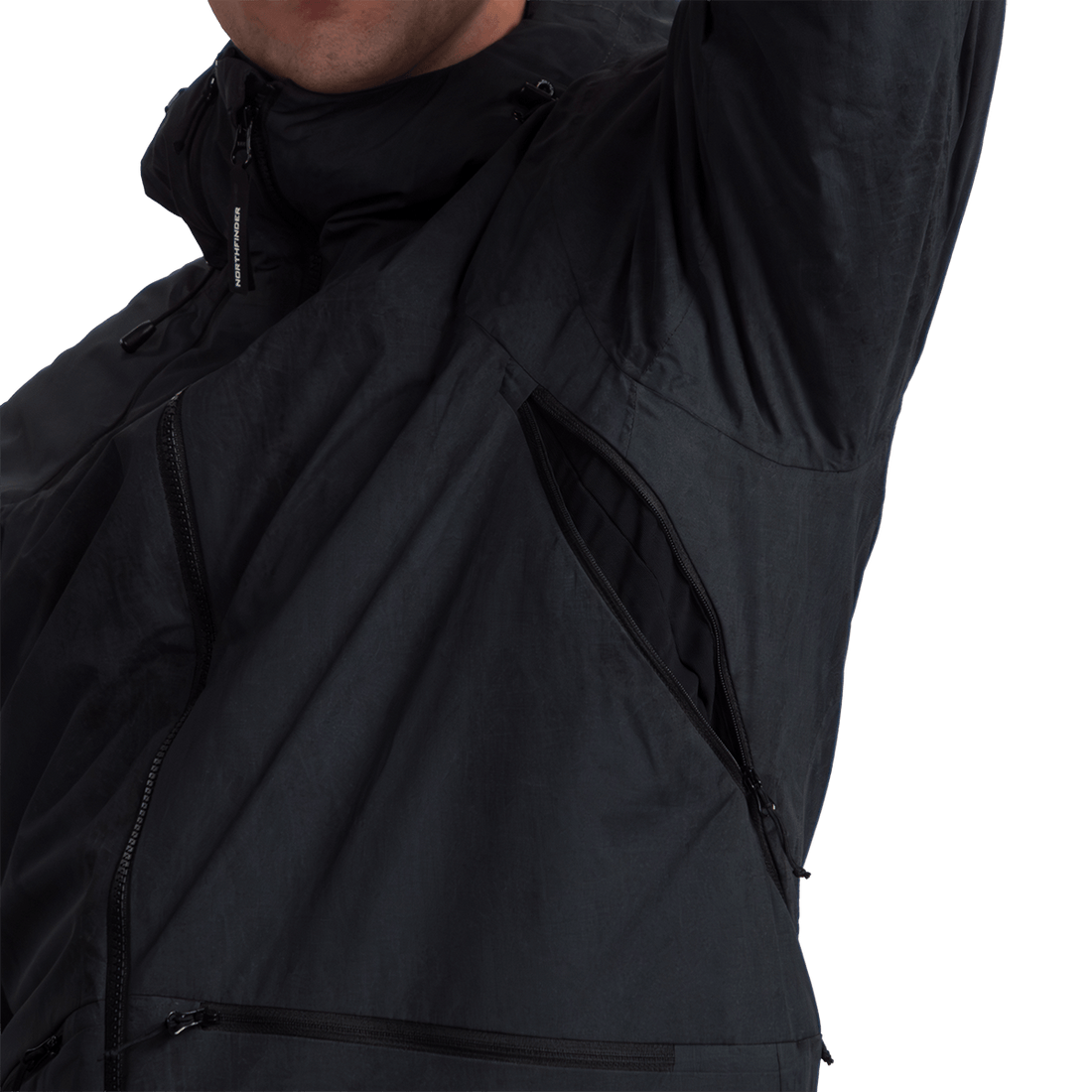 BU-52061SNW men's ski freerider jacket allover print PASQUALE