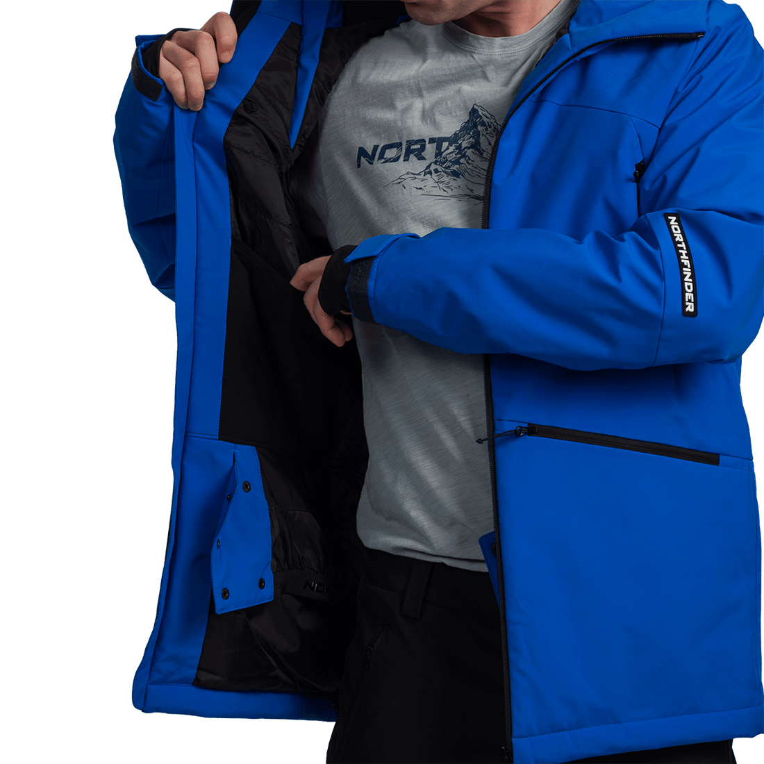 BU-52062SNW men's ski freerider jacket PASQUALE