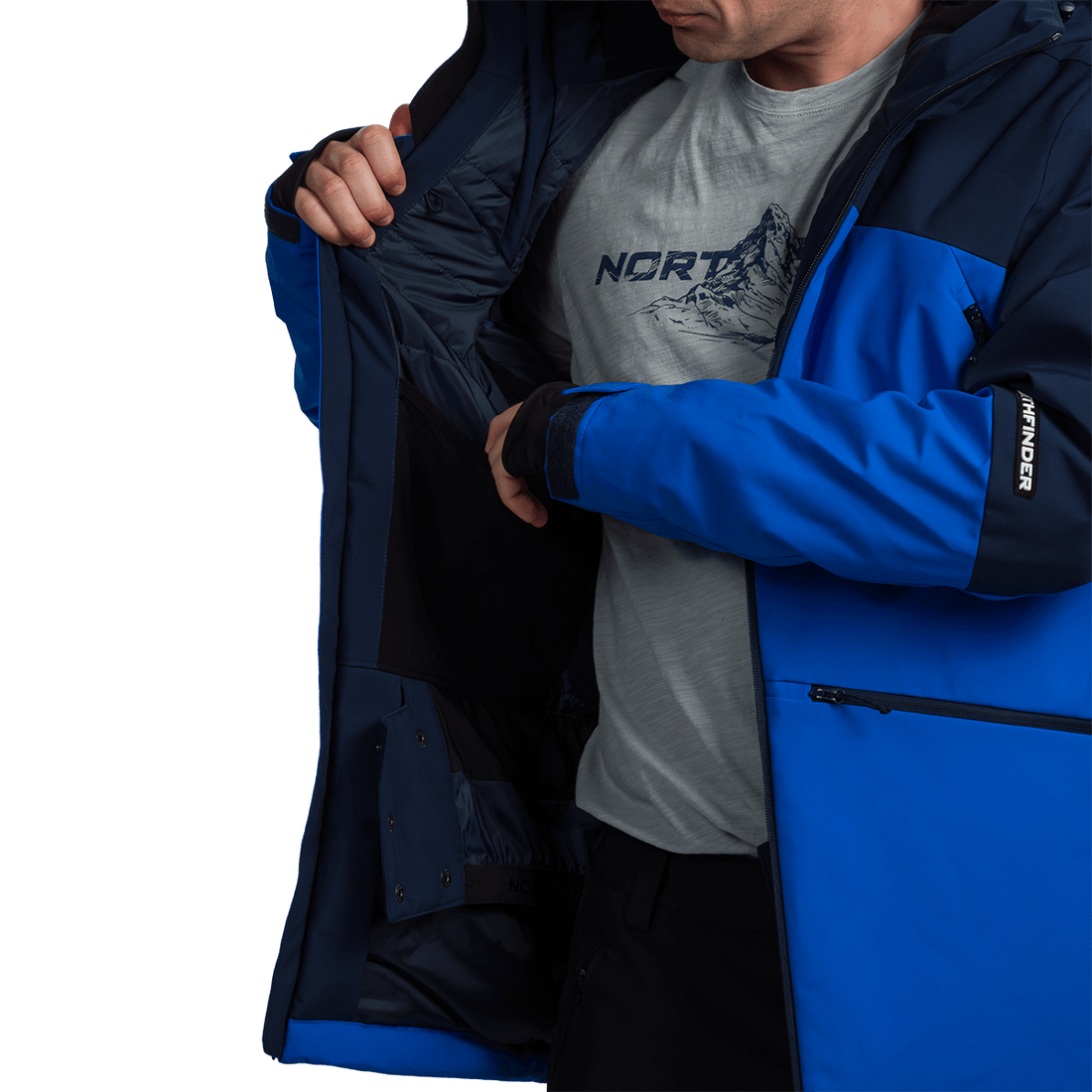 BU-52062SNW men's ski freerider jacket PASQUALE