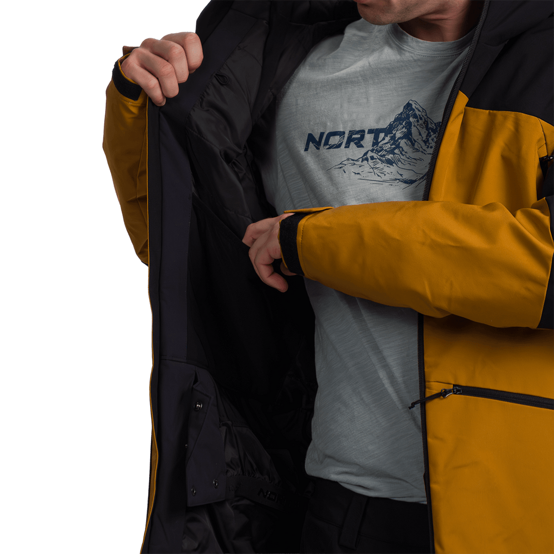 BU-52062SNW men's ski freerider jacket PASQUALE