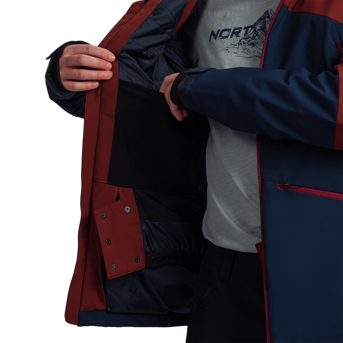 BU-52062SNW men's ski freerider jacket PASQUALE