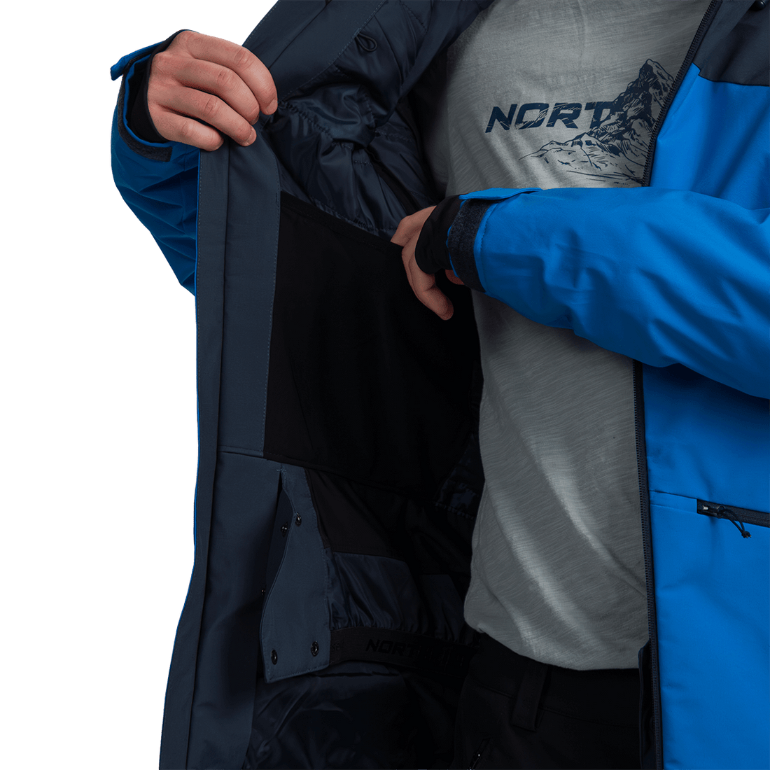BU-52062SNW men's ski freerider jacket PASQUALE