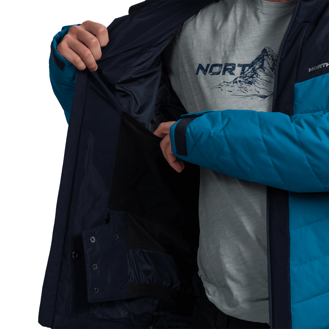 BU-52101SNW men's ski insulated comfort jacket PATRIZIO