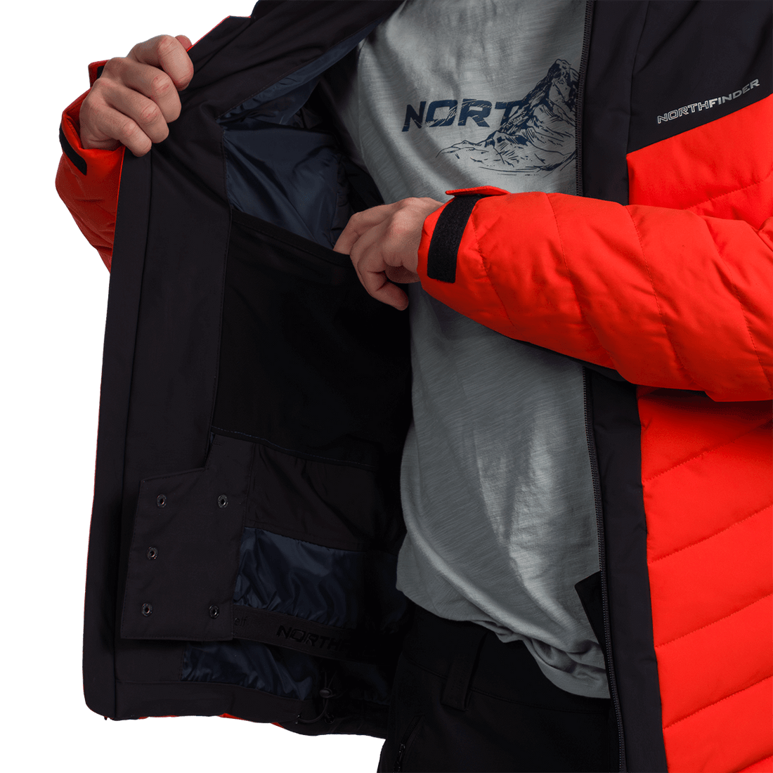 BU-52102SNW men's ski insulated comfort jacket PATRIZIO