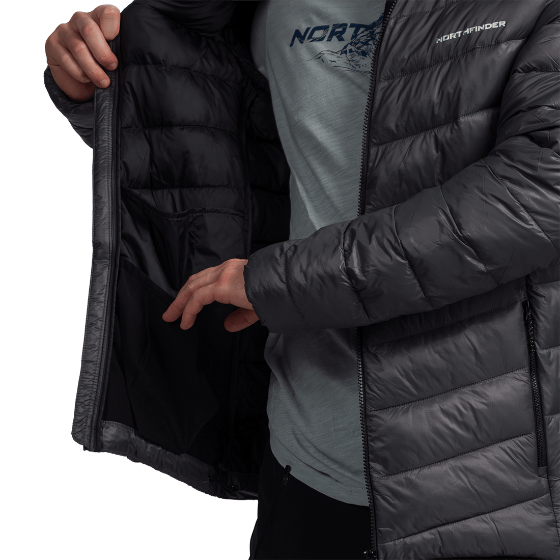 BU-5235OR men's insulated outdoor jacket Primaloft® NORDEND