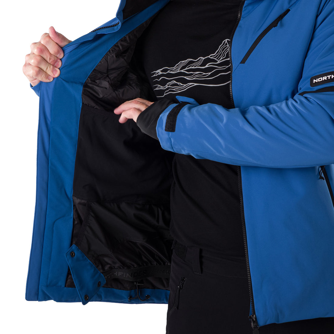 BU-5236SNW men's ski insulated softshell jacket 3L NED