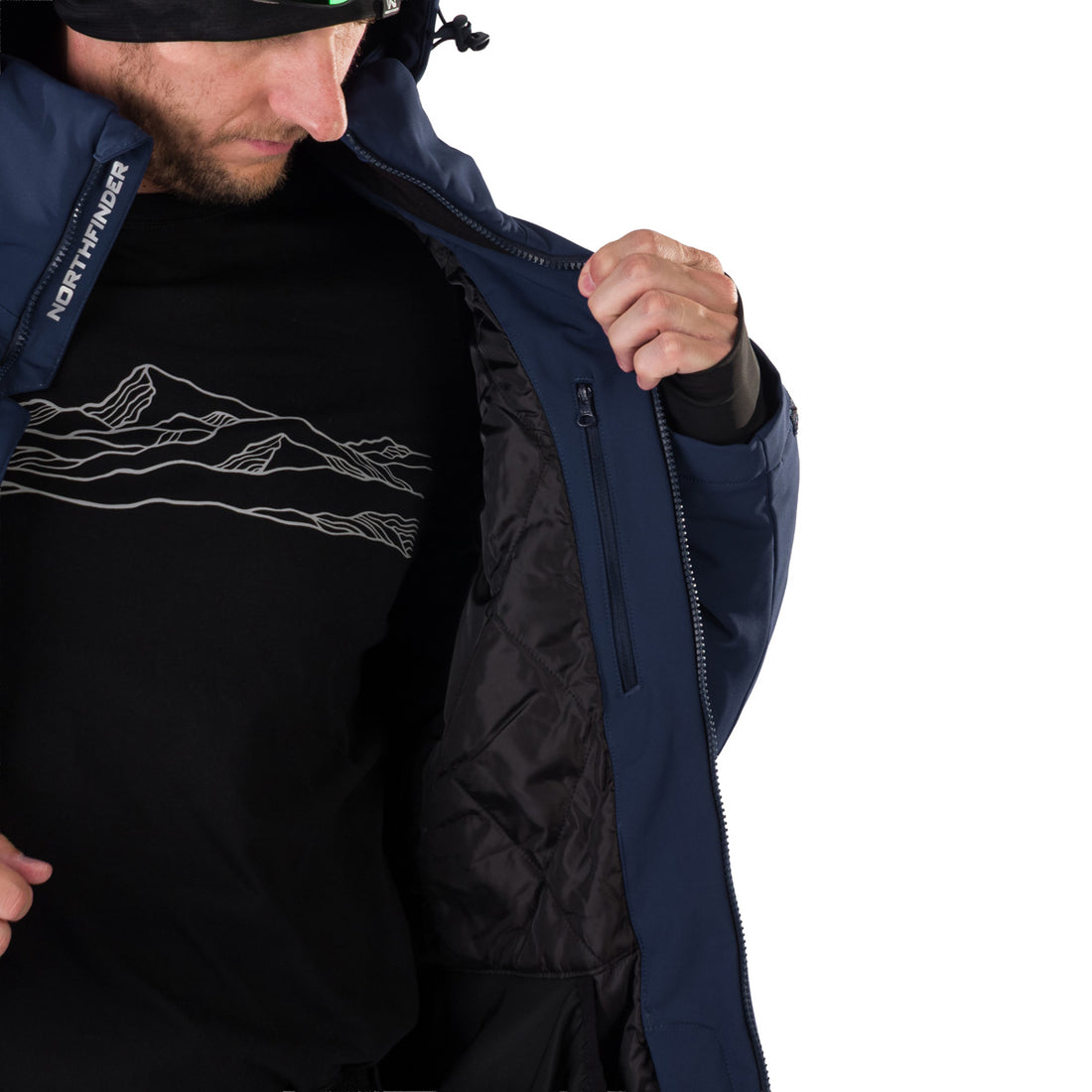 BU-5236SNW men's ski insulated softshell jacket 3L NED