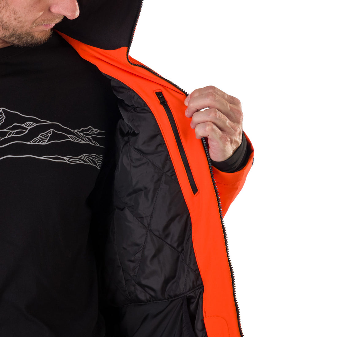 BU-5236SNW men's ski insulated softshell jacket 3L NED
