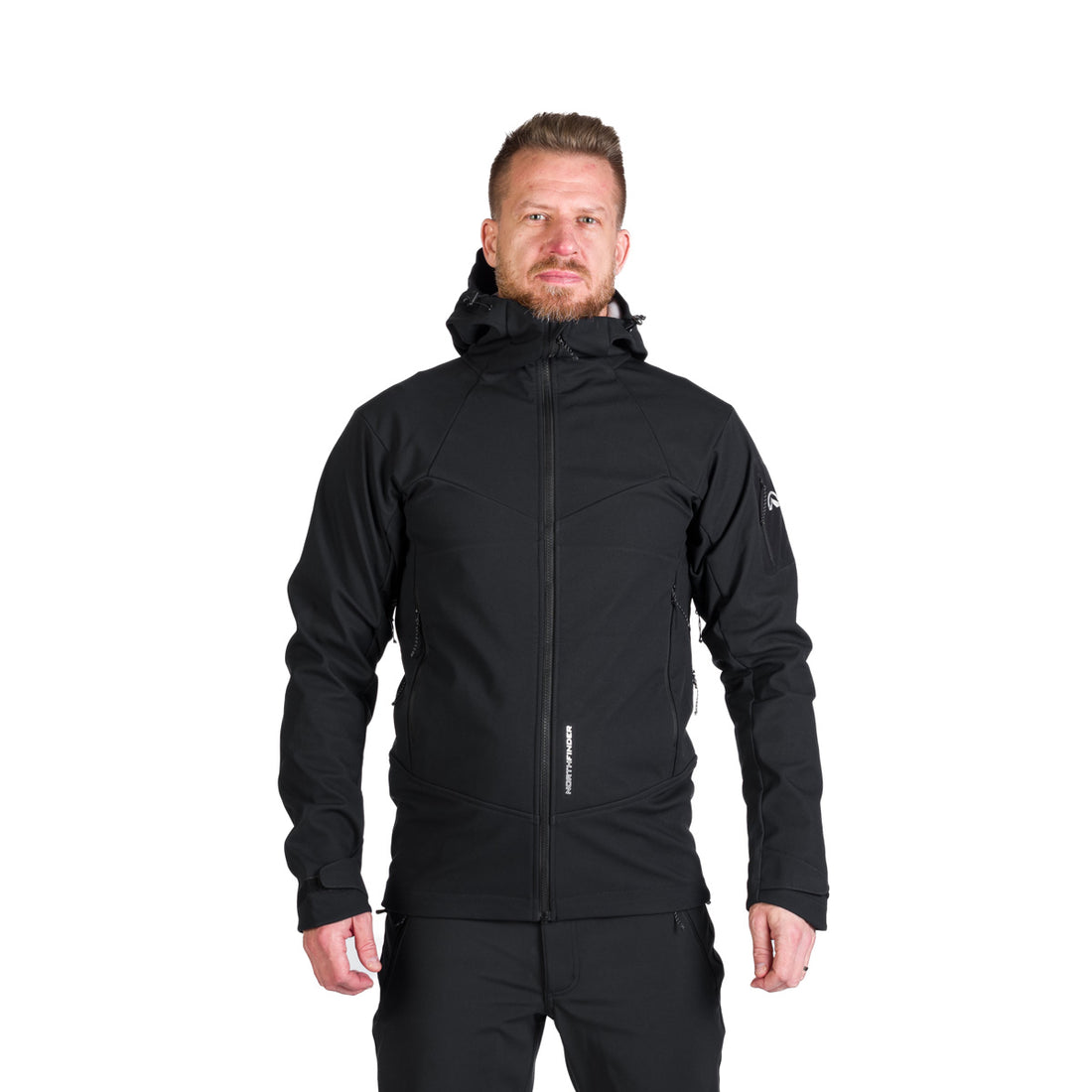 BU-5240OR men's outdoor hoody softshell jacket 3L FABIO