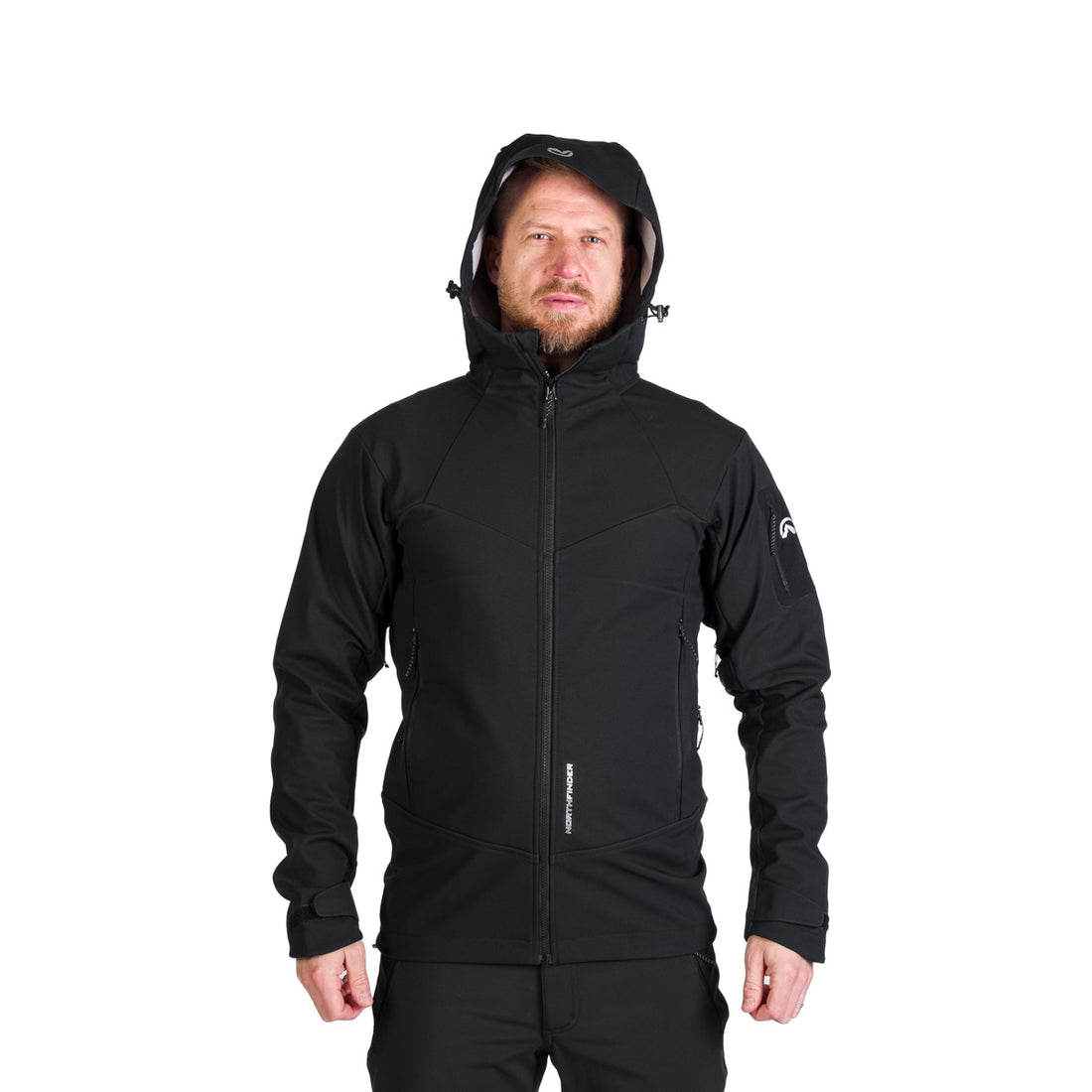 BU-5240OR men's outdoor hoody softshell jacket 3L FABIO