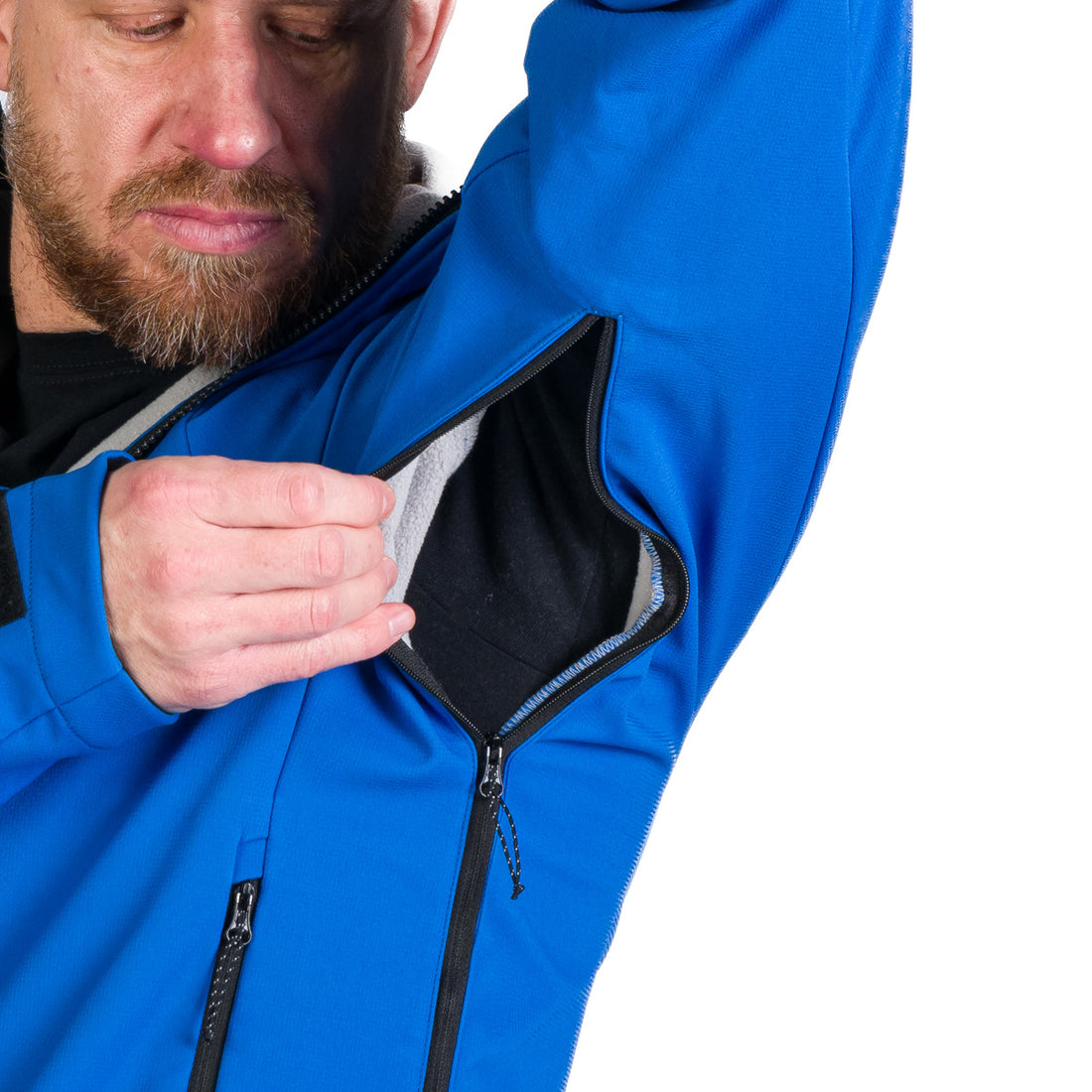 BU-5240OR men's outdoor hoody softshell jacket 3L FABIO