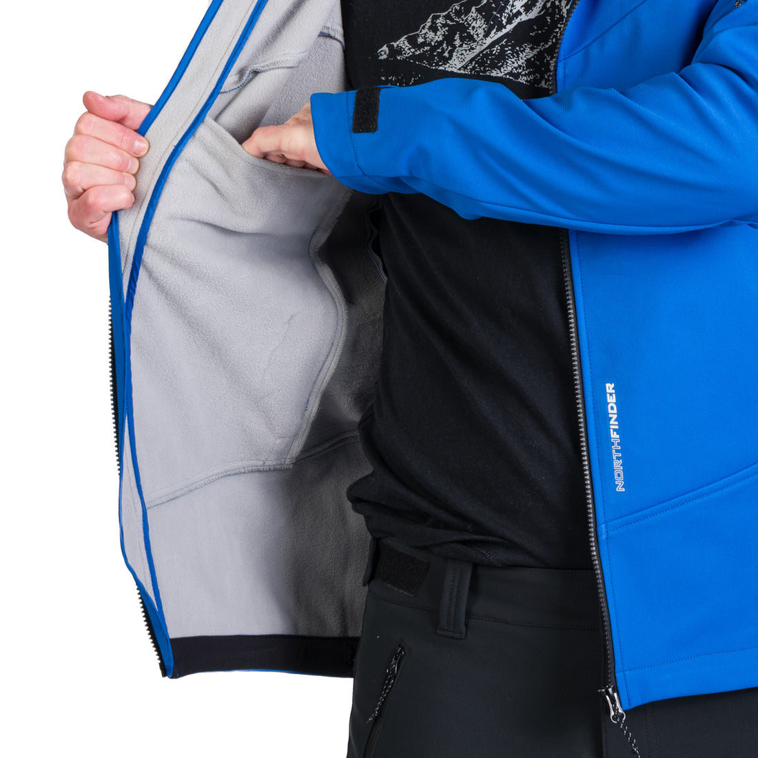 BU-5240OR men's outdoor hoody softshell jacket 3L FABIO