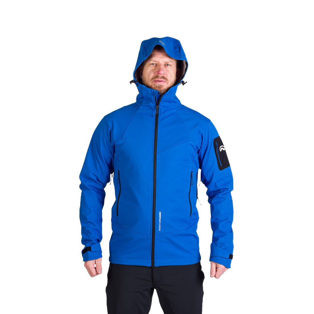 BU-5240OR men's outdoor hoody softshell jacket 3L FABIO