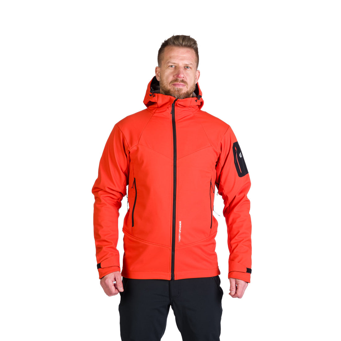 BU-5240OR men's outdoor hoody softshell jacket 3L FABIO