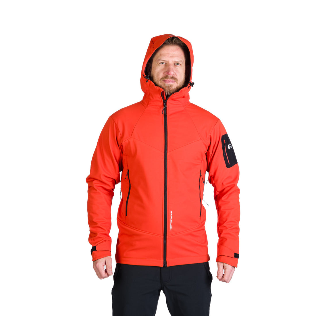 BU-5240OR men's outdoor hoody softshell jacket 3L FABIO