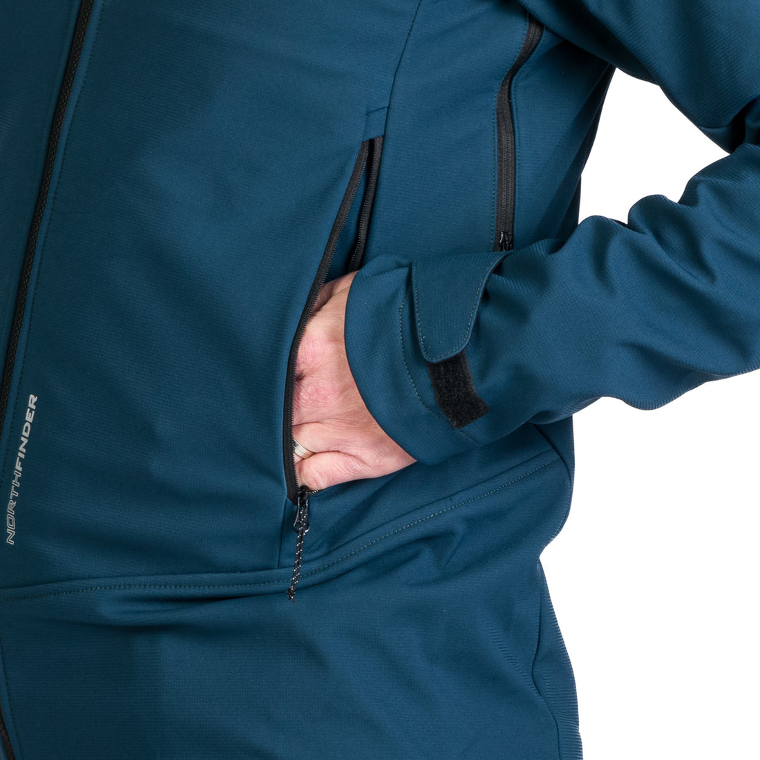 BU-5240OR men's outdoor hoody softshell jacket 3L FABIO