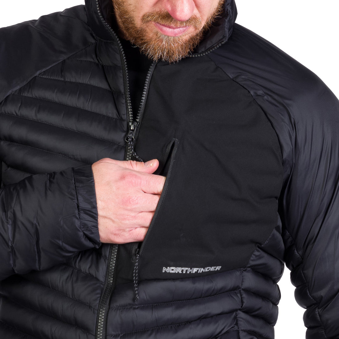 BU-5241OR men's outdoor insulated jacket FABRIZIO