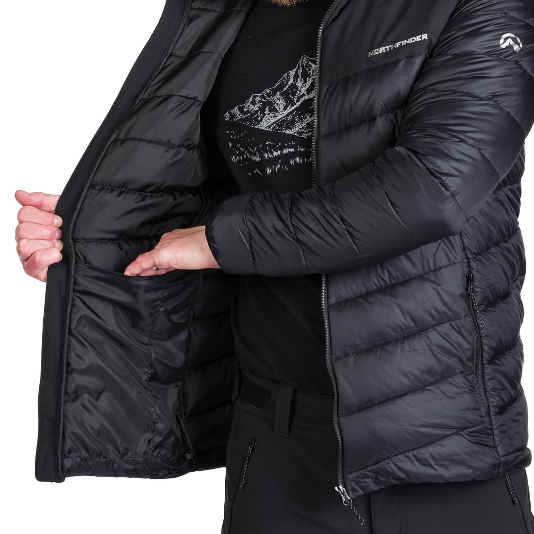 BU-5242OR men's outdoor insulated jacket FEDERICO